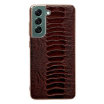 Custodia per telefono galvanica nano serie Weilai in vera pelle, For Samsung Galaxy S21 5G, For Samsung Galaxy S21 FE 5G, For Samsung Galaxy S21+ 5G, For Samsung Galaxy S22 5G, For Samsung Galaxy S22+ 5G