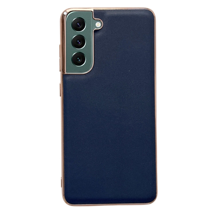 Custodia per telefono galvanica nano serie Xiaoya in vera pelle, For Samsung Galaxy S21 5G, For Samsung Galaxy S21 FE 5G, For Samsung Galaxy S21+ 5G, For Samsung Galaxy S22 5G, For Samsung Galaxy S22+ 5G