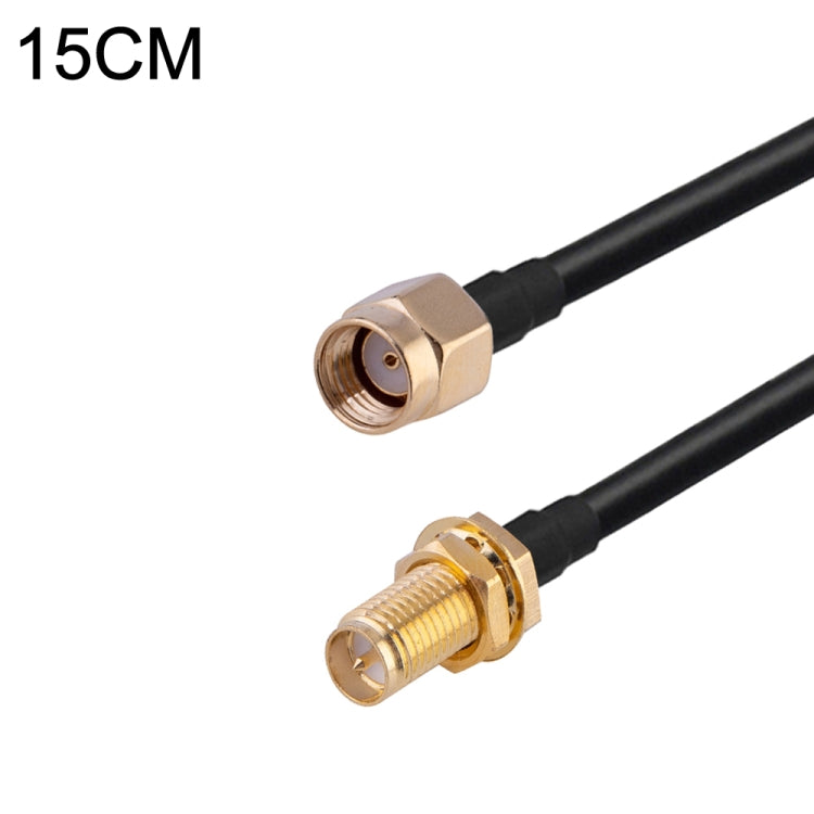 Cavo adattatore coassiale RF RG174, lunghezza: 15 cm, 15cm RP-SMA Male to RP-SMA Female, 15cm RP-SMA Male to RP-SMA Male, 15cm RP-SMA Male to SMA Female, 15cm RP-SMA Male to SMA Male, 15cm SMA Male to SMA Female, 15cm SMA Male to RP-SMA Female         ...