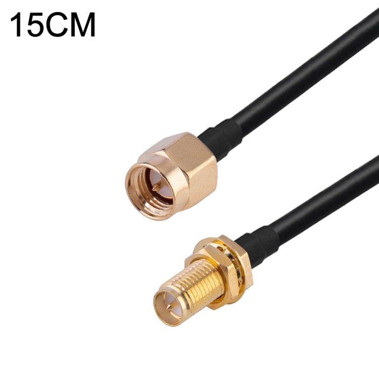 Cavo adattatore coassiale RF RG174, lunghezza: 15 cm, 15cm RP-SMA Male to RP-SMA Female, 15cm RP-SMA Male to RP-SMA Male, 15cm RP-SMA Male to SMA Female, 15cm RP-SMA Male to SMA Male, 15cm SMA Male to SMA Female, 15cm SMA Male to RP-SMA Female���������...