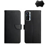 Custodia per telefono flip orizzontale in vera pelle a prova di impronte digitali, For Tecno Camon 17 Pro, For Tecno Camon 17P, For Tecno Camon 18i, For Tecno Camon 18P, For Tecno Camon 19 4G, For Tecno Camon 19 Pro 4G, For Tecno Spark 8               ...