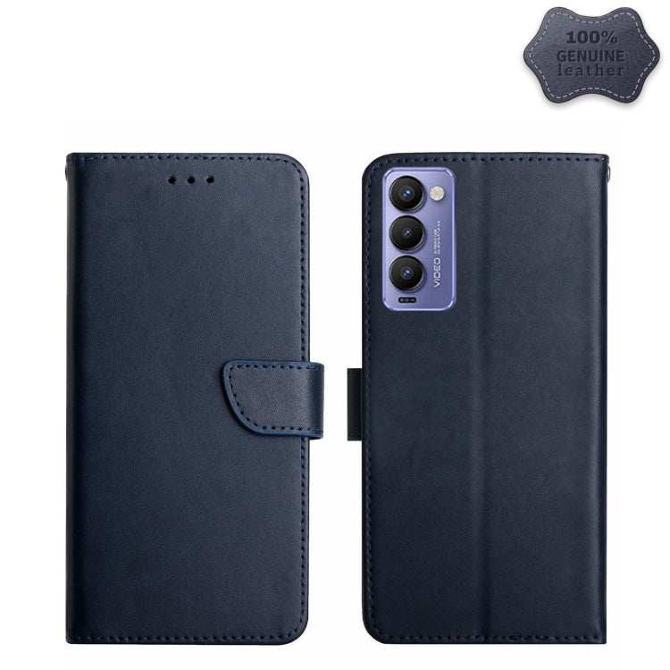 Custodia per telefono flip orizzontale in vera pelle a prova di impronte digitali, For Tecno Camon 17 Pro, For Tecno Camon 17P, For Tecno Camon 18i, For Tecno Camon 18P, For Tecno Camon 19 4G, For Tecno Camon 19 Pro 4G, For Tecno Spark 8               ...