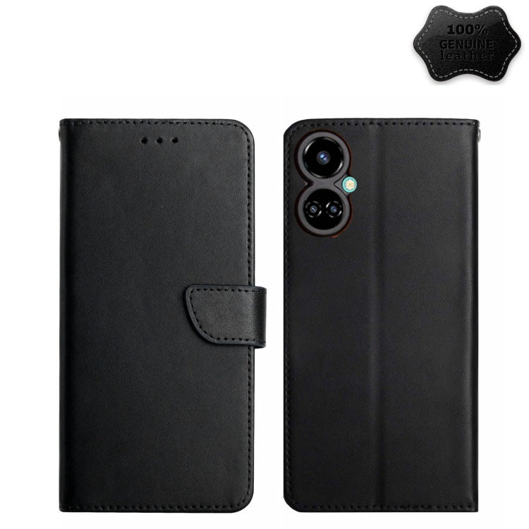 Custodia per telefono flip orizzontale in vera pelle a prova di impronte digitali, For Tecno Camon 17 Pro, For Tecno Camon 17P, For Tecno Camon 18i, For Tecno Camon 18P, For Tecno Camon 19 4G, For Tecno Camon 19 Pro 4G, For Tecno Spark 8               ...