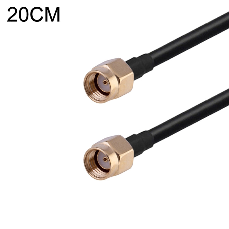 Cavo adattatore coassiale RF RG174, lunghezza: 20 cm, 20cm RP-SMA Male to RP-SMA Female, 20cm RP-SMA Male to RP-SMA Male, 20cm RP-SMA Male to SMA Female, 20cm RP-SMA Male to SMA Male, 20cm SMA Male to SMA Female, 20cm SMA Male to RP-SMA Female���������...