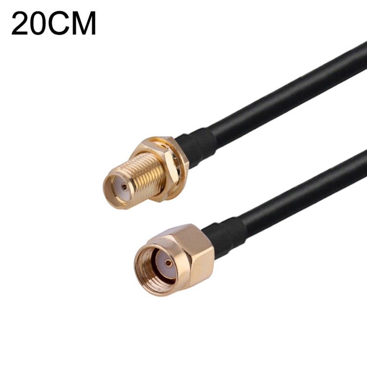 Cavo adattatore coassiale RF RG174, lunghezza: 20 cm, 20cm RP-SMA Male to RP-SMA Female, 20cm RP-SMA Male to RP-SMA Male, 20cm RP-SMA Male to SMA Female, 20cm RP-SMA Male to SMA Male, 20cm SMA Male to SMA Female, 20cm SMA Male to RP-SMA Female���������...