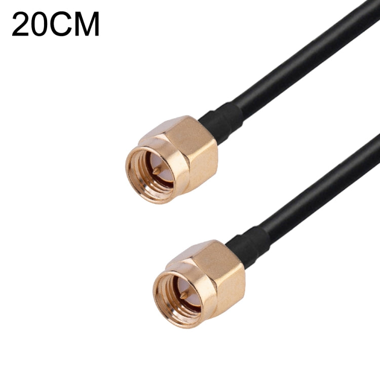Cavo adattatore coassiale RF RG174, lunghezza: 20 cm, 20cm RP-SMA Male to RP-SMA Female, 20cm RP-SMA Male to RP-SMA Male, 20cm RP-SMA Male to SMA Female, 20cm RP-SMA Male to SMA Male, 20cm SMA Male to SMA Female, 20cm SMA Male to RP-SMA Female���������...