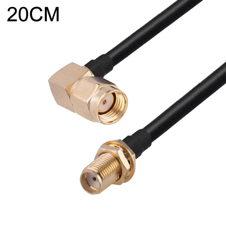 Cavo adattatore coassiale RF RG174, lunghezza: 20 cm, 20cm RP-SMA Male to RP-SMA Female, 20cm RP-SMA Male to RP-SMA Male, 20cm RP-SMA Male to SMA Female, 20cm RP-SMA Male to SMA Male, 20cm SMA Male to SMA Female, 20cm SMA Male to RP-SMA Female���������...