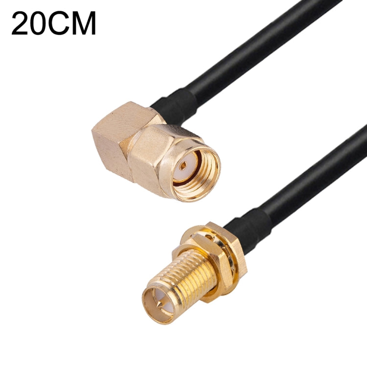 Cavo adattatore coassiale RF RG174, lunghezza: 20 cm, 20cm RP-SMA Male to RP-SMA Female, 20cm RP-SMA Male to RP-SMA Male, 20cm RP-SMA Male to SMA Female, 20cm RP-SMA Male to SMA Male, 20cm SMA Male to SMA Female, 20cm SMA Male to RP-SMA Female���������...