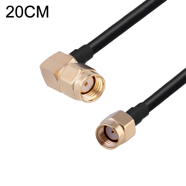 Cavo adattatore coassiale RF RG174, lunghezza: 20 cm, 20cm RP-SMA Male to RP-SMA Female, 20cm RP-SMA Male to RP-SMA Male, 20cm RP-SMA Male to SMA Female, 20cm RP-SMA Male to SMA Male, 20cm SMA Male to SMA Female, 20cm SMA Male to RP-SMA Female���������...