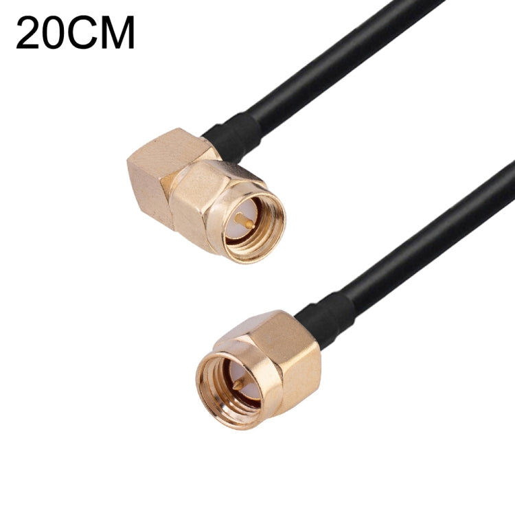Cavo adattatore coassiale RF RG174, lunghezza: 20 cm, 20cm RP-SMA Male to RP-SMA Female, 20cm RP-SMA Male to RP-SMA Male, 20cm RP-SMA Male to SMA Female, 20cm RP-SMA Male to SMA Male, 20cm SMA Male to SMA Female, 20cm SMA Male to RP-SMA Female���������...