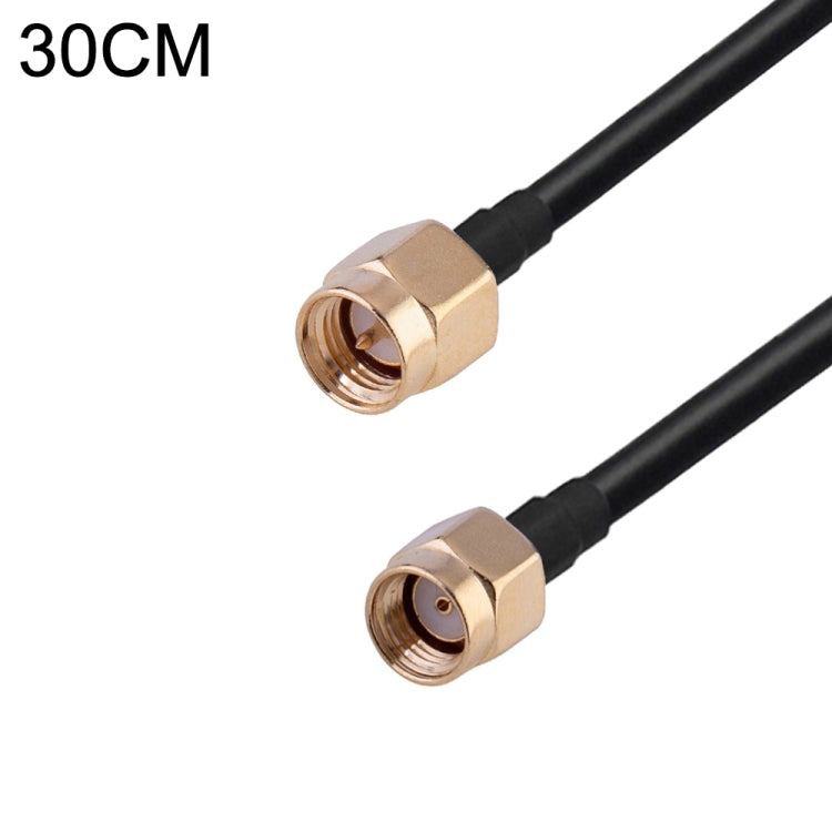 Cavo adattatore coassiale RF RG174, lunghezza: 30 cm, 30cm RP-SMA Male to RP-SMA Female, 30cm RP-SMA Male to RP-SMA Male, 30cm RP-SMA Male to SMA Female, 30cm RP-SMA Male to SMA Male, 30cm SMA Male to SMA Female, 30cm SMA Male to RP-SMA Female���������...