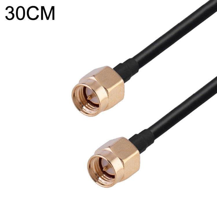 Cavo adattatore coassiale RF RG174, lunghezza: 30 cm, 30cm RP-SMA Male to RP-SMA Female, 30cm RP-SMA Male to RP-SMA Male, 30cm RP-SMA Male to SMA Female, 30cm RP-SMA Male to SMA Male, 30cm SMA Male to SMA Female, 30cm SMA Male to RP-SMA Female���������...