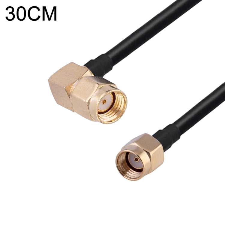 Cavo adattatore coassiale RF RG174, lunghezza: 30 cm, 30cm RP-SMA Male to RP-SMA Female, 30cm RP-SMA Male to RP-SMA Male, 30cm RP-SMA Male to SMA Female, 30cm RP-SMA Male to SMA Male, 30cm SMA Male to SMA Female, 30cm SMA Male to RP-SMA Female���������...