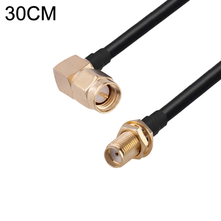Cavo adattatore coassiale RF RG174, lunghezza: 30 cm, 30cm RP-SMA Male to RP-SMA Female, 30cm RP-SMA Male to RP-SMA Male, 30cm RP-SMA Male to SMA Female, 30cm RP-SMA Male to SMA Male, 30cm SMA Male to SMA Female, 30cm SMA Male to RP-SMA Female���������...