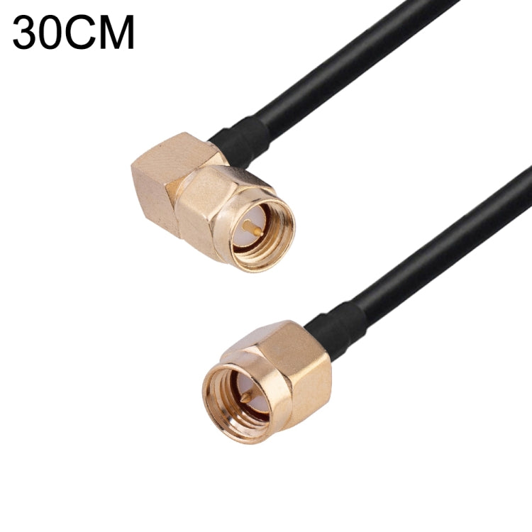 Cavo adattatore coassiale RF RG174, lunghezza: 30 cm, 30cm RP-SMA Male to RP-SMA Female, 30cm RP-SMA Male to RP-SMA Male, 30cm RP-SMA Male to SMA Female, 30cm RP-SMA Male to SMA Male, 30cm SMA Male to SMA Female, 30cm SMA Male to RP-SMA Female���������...
