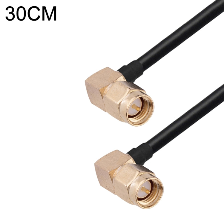 Cavo adattatore coassiale RF RG174, lunghezza: 30 cm, 30cm RP-SMA Male to RP-SMA Female, 30cm RP-SMA Male to RP-SMA Male, 30cm RP-SMA Male to SMA Female, 30cm RP-SMA Male to SMA Male, 30cm SMA Male to SMA Female, 30cm SMA Male to RP-SMA Female���������...