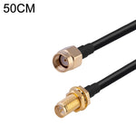 Cavo adattatore coassiale RF RG174, lunghezza: 50 cm, 50cm RP-SMA Male to RP-SMA Female, 50cm RP-SMA Male to RP-SMA Male, 50cm RP-SMA Male to SMA Female, 50cm RP-SMA Male to SMA Male, 50cm SMA Male to SMA Female, 50cm SMA Male to RP-SMA Female         ...