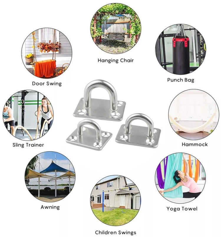 Fibbia per cerniere per porte quadrate per navi, 5 PCS 5mm 304 Stainless Steel, 5 PCS 5mm 316 Stainless Steel, 5 PCS 6mm 304 Stainless Steel, 5 PCS 6mm 316 Stainless Steel, 3 PCS 8mm 304 Stainless Steel, 3 PCS 8mm 316 Stainless Steel