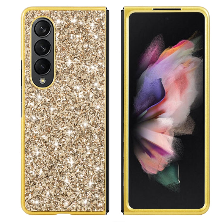 Custodia protettiva in TPU antiurto con polvere glitterata, For Samsung Galaxy Z Fold4