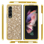 Custodia protettiva in TPU antiurto con polvere glitterata, For Samsung Galaxy Z Fold4
