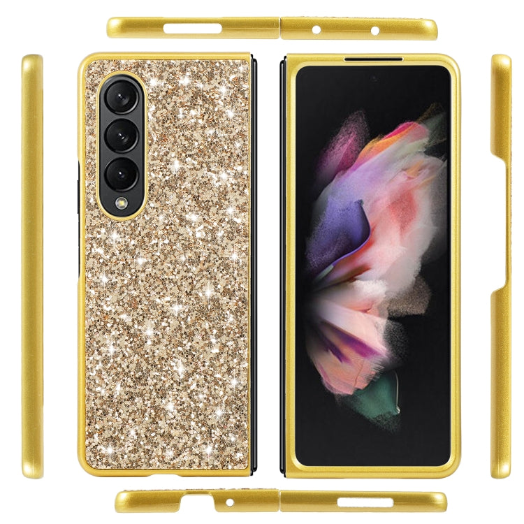 Custodia protettiva in TPU antiurto con polvere glitterata, For Samsung Galaxy Z Fold4