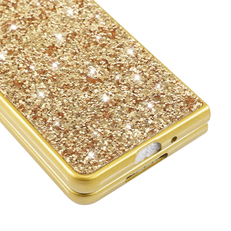 Custodia protettiva in TPU antiurto con polvere glitterata, For Samsung Galaxy Z Fold4