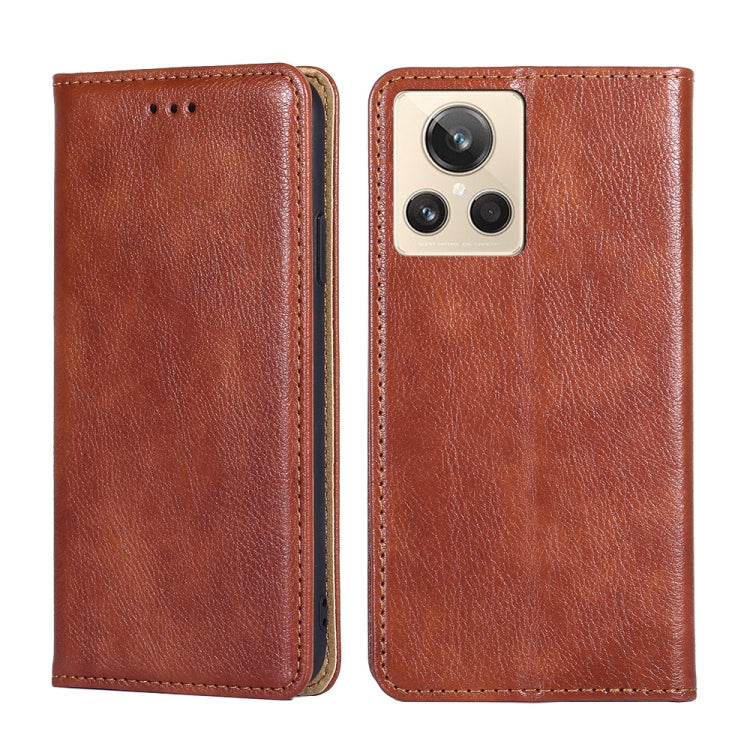 Custodia per telefono in pelle magnetica tinta unita lucida olio, For Realme GT2 Explorer Master, For vivo iQOO Z6 44W/T1 Snapdragon 680, For vivo Y77 5G Global, For Motorola Moto G32 4G