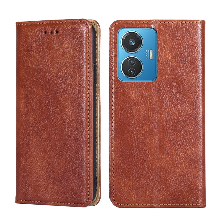 Custodia per telefono in pelle magnetica tinta unita lucida olio, For Realme GT2 Explorer Master, For vivo iQOO Z6 44W/T1 Snapdragon 680, For vivo Y77 5G Global, For Motorola Moto G32 4G