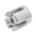 Clip fissa a croce per cavo metallico da giardino in acciaio inossidabile 316, M8x2, M10x3, M12x4, M12x5, M12x6, M16x8