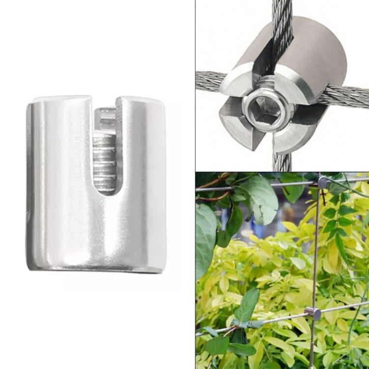 Clip fissa a croce per cavo metallico da giardino in acciaio inossidabile 316, M8x2, M10x3, M12x4, M12x5, M12x6, M16x8
