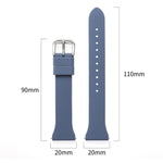 Cinturino universale in silicone con fibbia a T, 20mm