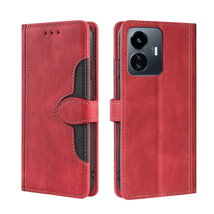 Custodia per telefono in pelle con fibbia magnetica Skin Feel, For Motorola Moto G32 4G, For Realme GT2 Explorer Master, For vivo iQOO Z6 44W/T1 Snapdragon 680, For vivo Y77 5G Global