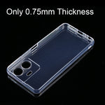 Custodia per telefono in TPU trasparente ultrasottile da 0,75 mm, For vivo Y77, For ASUS ROG Phone 6, For Huawei nova Y90, For Itel Vision 1 Pro / S16, For Infinix Note 12 VIP, For Tecno Pouvoir 4