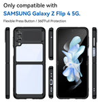 Custodia per telefono in acrilico + TPU serie colorata, For Samsung Galaxy Z Flip3 5G