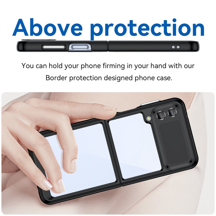 Custodia per telefono in acrilico + TPU serie colorata, For Samsung Galaxy Z Flip3 5G