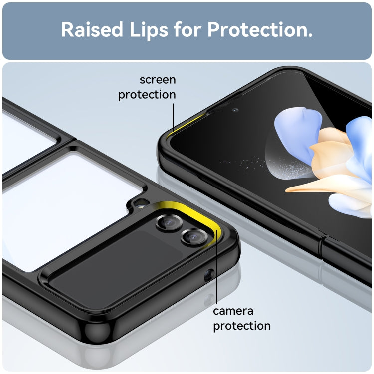 Custodia per telefono in acrilico + TPU serie colorata, For Samsung Galaxy Z Flip3 5G