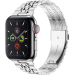 Cinturino per orologio in acciaio inossidabile ultrasottile a sette sfere per la serie Apple Watch, 7 45mm / 6&SE&5&4 44mm / 3&2&1 42mm, 7 41mm / 6&SE&5&4 40mm / 3&2&1 38mm