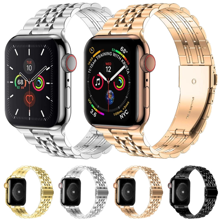 Cinturino per orologio in acciaio inossidabile ultrasottile a sette sfere per la serie Apple Watch, 7 45mm / 6&SE&5&4 44mm / 3&2&1 42mm, 7 41mm / 6&SE&5&4 40mm / 3&2&1 38mm