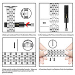 Cinturino per orologio in acciaio inossidabile ultrasottile a sette sfere per la serie Apple Watch, 7 45mm / 6&SE&5&4 44mm / 3&2&1 42mm, 7 41mm / 6&SE&5&4 40mm / 3&2&1 38mm