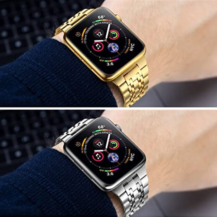 Cinturino per orologio in acciaio inossidabile ultrasottile a sette sfere per la serie Apple Watch, 7 45mm / 6&SE&5&4 44mm / 3&2&1 42mm, 7 41mm / 6&SE&5&4 40mm / 3&2&1 38mm