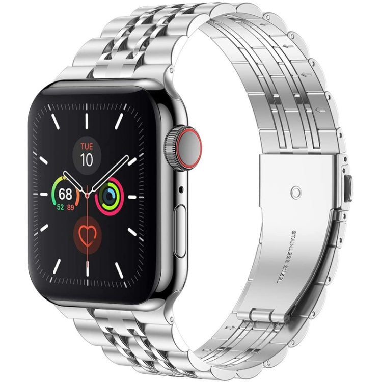 Cinturino per orologio in acciaio inossidabile ultrasottile a sette sfere per la serie Apple Watch, 7 45mm / 6&SE&5&4 44mm / 3&2&1 42mm, 7 41mm / 6&SE&5&4 40mm / 3&2&1 38mm