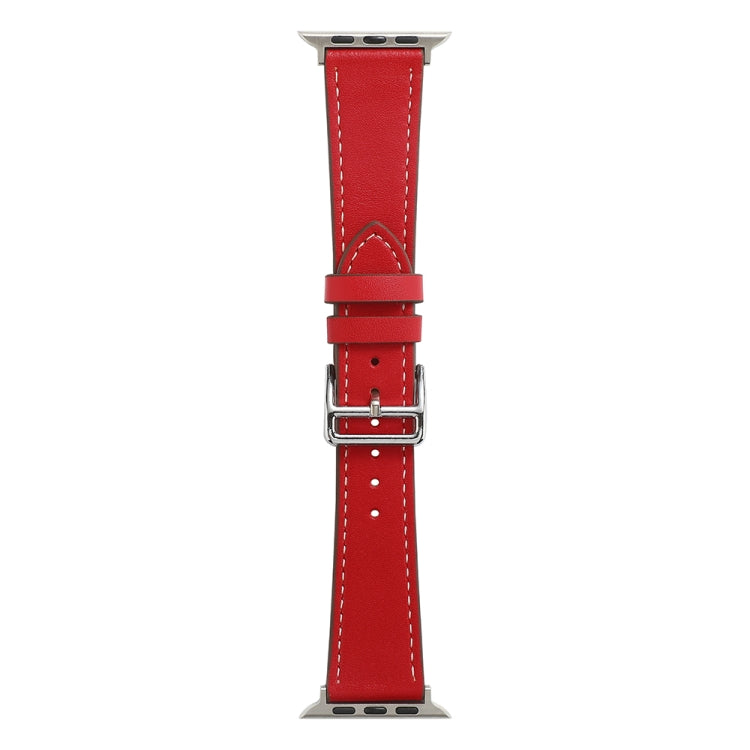 Cinturino in pelle in microfibra a giro singolo per Apple Watch Series, 7 45mm / 6&SE&5&4 44mm / 3&2&1 42mm