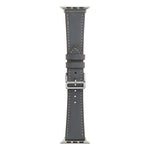 Cinturino in pelle in microfibra a giro singolo per Apple Watch Series, 7 45mm / 6&SE&5&4 44mm / 3&2&1 42mm