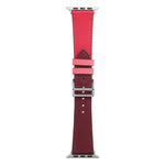 Cinturino in pelle in microfibra a giro singolo per Apple Watch Series, 7 45mm / 6&SE&5&4 44mm / 3&2&1 42mm