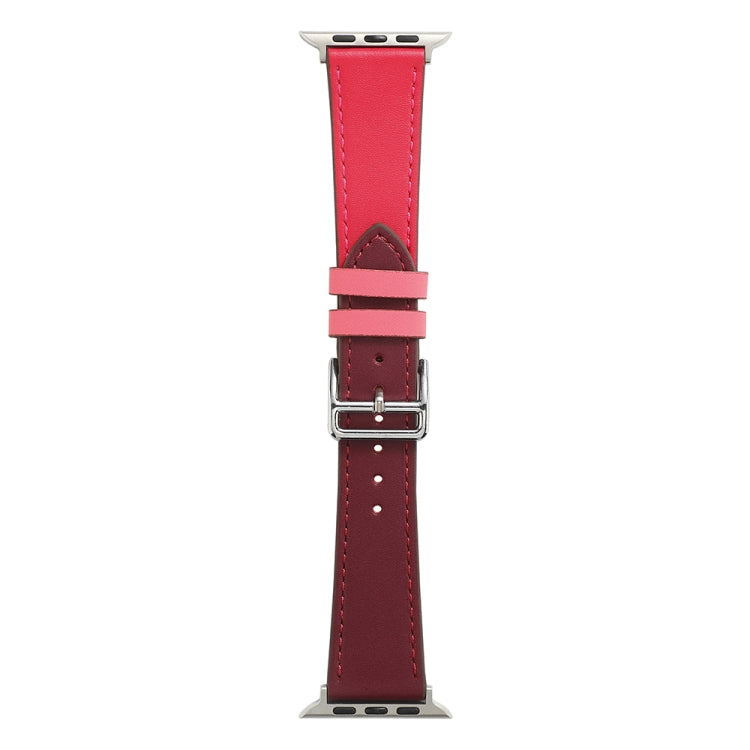 Cinturino in pelle in microfibra a giro singolo per Apple Watch Series, 7 45mm / 6&SE&5&4 44mm / 3&2&1 42mm