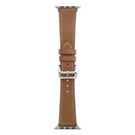 Cinturino in pelle in microfibra a giro singolo per Apple Watch Series, 7 45mm / 6&SE&5&4 44mm / 3&2&1 42mm