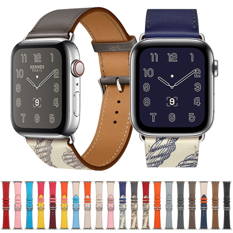Cinturino in pelle in microfibra a giro singolo per Apple Watch Series, 7 45mm / 6&SE&5&4 44mm / 3&2&1 42mm
