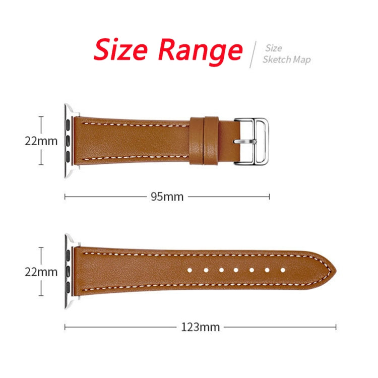 Cinturino in pelle in microfibra a giro singolo per Apple Watch Series, 7 45mm / 6&SE&5&4 44mm / 3&2&1 42mm