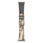 Cinturino in pelle in microfibra a giro singolo per Apple Watch Series, 7 41mm / 6&SE&5&4 40mm / 3&2&1 38mm
