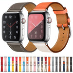Cinturino in pelle in microfibra a giro singolo per Apple Watch Series, 7 41mm / 6&SE&5&4 40mm / 3&2&1 38mm